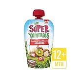 スーパーYummiesイチゴ、キウイ＆バナナスクイズポーチ100グラム (Cow & Gate) (x 6) - Super Yummies Strawberry, Kiwi & Banana Squ