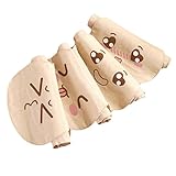 4PCSコットンベイビースウェット吸収性タオル4層カーキースウェットウィッキングパッドビブズ19*39CM-A01