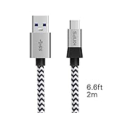 Kinps USB-C 3.1 to USB-A 3.0 Type-cケーブル QC2.0/3.0対応 6FT/2m 急速充電 高速データ転送XperiaXZ / Nexus 5X,6P/MacBoo
