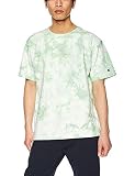 [チャンピオン] Tシャツ 半袖 綿100% 9.4oz タイダイ染 スクリプトロゴ刺繍 ショートスリーブTシャツ C3-P323 メンズ グリーン S