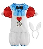 [ReliBeauty] 白うさぎ コスプレ 子供 ハロウィン 仮装 男の子 女の子 時計ウサギ ホワイトラビット キッズ コスチューム クリスマス パーティー 発表会 うさぎ耳カチューシャ セット 140