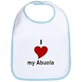 CafePress I Love My Abuela Bib - Standard Sky Blue by CafePress