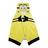 Despicable Me Minion Kid 'sタオル子供ソフト厚いBathフード付きWrap Around