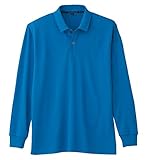 CO-COS コーコス 3WAYカラー長袖ポロシャツ A-1218 16 ターコイズ LL