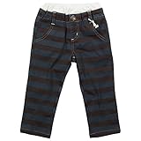 《秋冬春対応》 CHILD CHAMP(チャイルド チャンプ) ボーダーストレッチツイルパンツ 80cm/BK NO.C-271070