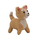 Dulcicasa かぎ針編みスターターキット プラントヤーン付き – 初心者向け動物編みセット 英語ビデオ解説付き (Shiba inu)