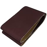 uxcell サンドペーパー サンディングベルト 2個入り ダークブラウン 砥粒 600グリット 1520mmx200mm