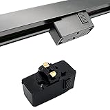 ダクトレール用プラグ 照明器具部品 ライティングレール 引掛シーリング レール用シーリングプラグ おしゃれ 天井照明 (レール用プラグ, ブラック)