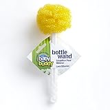 Baby Buddy マジック スクラブ ブラシ 研磨剤不使用 ベビーボトル ブラシ、 イエロー