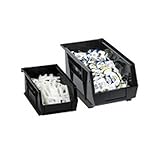 パッケージボックスプラスチックスタックand Hang Binボックス – 6 Per Case 10.75" x 8.25" x 7"