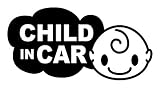 Sticker Shop Haru CHILD ＩＮ CARステッカー 雲型 ２０cm ブラック