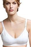 Boob Nursingwearマタニティ、授乳Fast Foodブラ – ソリッド – ホワイト – XL