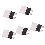 Perfk 5個入り　 多機能 実用的　28V/25A　リセッタ可能　ミニ　ブレード　ヒューズ　遮断器　回路ブレーカー