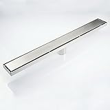 LightInTheBox Contemporary 600 mm linear床シャワードレインステンレススチール調節可能なExit Plainモデル