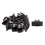 DealMux AC250V 2.5A 180-D03 IEC320 C8 AC Input Wiring Socket 2 Pins Copper Rhodium Power