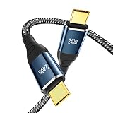 PD3.1 240W USB C ケーブル 0.5m Suptopwxm 超急速充電 USB Type C ケーブル USB2.0規格 480Mbps データ転送 48V 5A 編組ナイロン 高耐久ナイロン スマートフォン・タブレット・パソコン・ゲーム機などのUSB Cポートを搭載したデバイスに対応