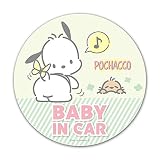ポチャッコ マグネットステッカー スタンダードデザイン【BABY IN CAR】BABY丸型15cm