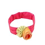 WelcomeuniベビーGirls幼児用ヘッドバンドリボンフラワーHeadwear カラー: ピンク