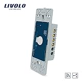 Livolo米国標準のベースタッチ画面壁ライトスイッチ&リモートスイッチ1ギャング2 Way、vl-c501sr