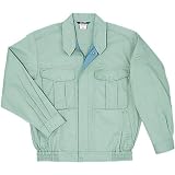 sowa(ソーワ) T/Cソフトライトツイル長袖 ブルゾン 春夏素材 sw-413-b モスグリーン 4L