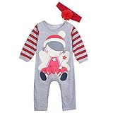 (ラランドリー) laraandlory クリスマス 子供服 赤ちゃん サンタ コスチューム 女の子 男の子 カバーオール ロンパース (95cm/18-24ヶ月, 女の子)