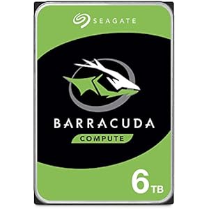 Seagate BarraCuda 3.5インチ 6TB 内蔵 ハードディスク HDD PC 2年保証 6Gb/s 256MB 5400rpm 正規代理店品 ST6000DM003/FFP