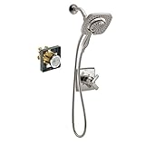 Delta KS17264I-R-SS Ashlyn Monitor Shower Kit with In2ition with Rough, Brilliance Stainless [並行輸入品]