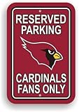 Arizona Cardinalsプラスチック駐車場標識のセット2 – 駐車場サインCardinals
