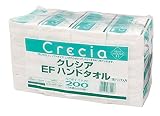 クレシア ハンドタオル 2枚重ね 200シート (x 16) 16個入り