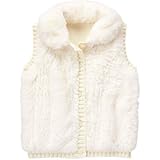 ジンボリー GYMBOREE/ ファーリー ベスト ホワイト アウターベスト 2歳【並行輸入】