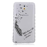 UNEXTATI Galaxy Note 3 対応 ケース 衝撃吸収 高品質 TPU ハード カバー 超薄型 液晶保護 脱着簡単 Samsung Galaxy Note3用 Cover (クリア #3