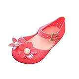 Hzjundasi ガールズ ベビー 可愛い フラワーズ 通気性のある ファッション アンチスリップ 柔らかい ゼリー 靴 子供たち 幼児 ビーチ サンダル 雨 ブーツ