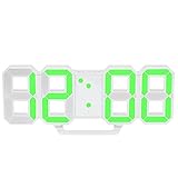 Decdeal 多機能 LED デジタル ウォールクロック アラーム スヌーズ 機能付き 12H / 24H 時間表示 輝度調整可能