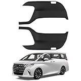 Glealcco 新型 アルファード/ヴェルファイア40系 に適合 アクセサリー サイドドアキックガード ドアプロテクター 専用カスタム パーツ 内装 (ブラック)