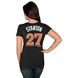 ジャンカルロ・スタントンMiami Marlins # 27 MLB Women 's Player Tシャツ( Large )