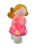 AdorableピンクAngel Shaped磁器Night Light