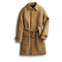 Ring Jacket Belted Balmacaan Coat