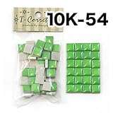 Ｔコレット10mm角モザイクタイル ビビッドカラー 小袋50個入 【10K-54】グリーン