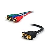 3Aカンパニー D端子ケーブル D端子 (メス) -コンポーネント (オス) 変換ケーブル 0.3m VAD-DVY03