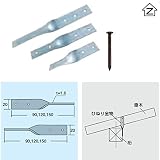 Zマーク金物（Z） ひねり金物（S．T）150mm 釘付(200入1ケース)