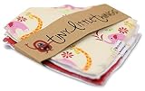 Cute Baby Bandana Droll Bibs and Burp Cloths With Snaps for Girls ??Perfect new baby gift set ??Best
