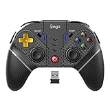 コントローラー Bluetooth 5.0 2.4GHzワイヤレス有線ゲームパッドコンソール パソコンゲームコントローラ ゲーミングコントローラー (色 : Black, Size : One size)