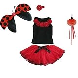The Butterfly Grove Ladybug Mobile Decoration 3D Mesh Nylon Ladybird Decor Pink Carnation [並行輸入品]