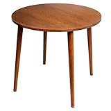 タンスのゲン ダイニングテーブル テーブルのみ 丸テーブル オーク 直径 80cm 天然木 高さ70cm ウォールナット 11719179 WN