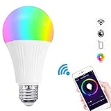 e27 7w rgbw wifi app controlled led smart light bulb for echo
