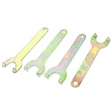 uxcell　角度グラインダースパナ　修理レンチ　140x 40 x 12mm　ブロンズトーン　4枚入り