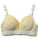 Sweet Mommy 【日本製】 ふわかる授乳ブラジャー オーガニックコットン100％ 大きいサイズ 4段階アジャスター コットン刺繍 チュールレース エアリーブラ ノンワイヤーブラジャー 単品 取