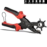 TOPTOMMY 回転式革ベルト 穴あけ パンチ プライヤー (円形穴)