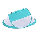 Gembaby Outside sleeping bag 戸外でも使え赤ちゃんの蚊帳　優しい寝る場所　ビーチ　花見など使え (35cm*35cm, 青)