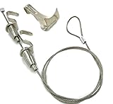 ピクチャー レール ワイヤー フック 10本 セット 工作 汎用 頑丈 (2.0m 10本 フック2個)